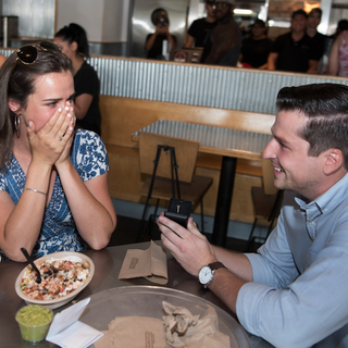 Sacramento high school sweethearts get engaged at Chipotle