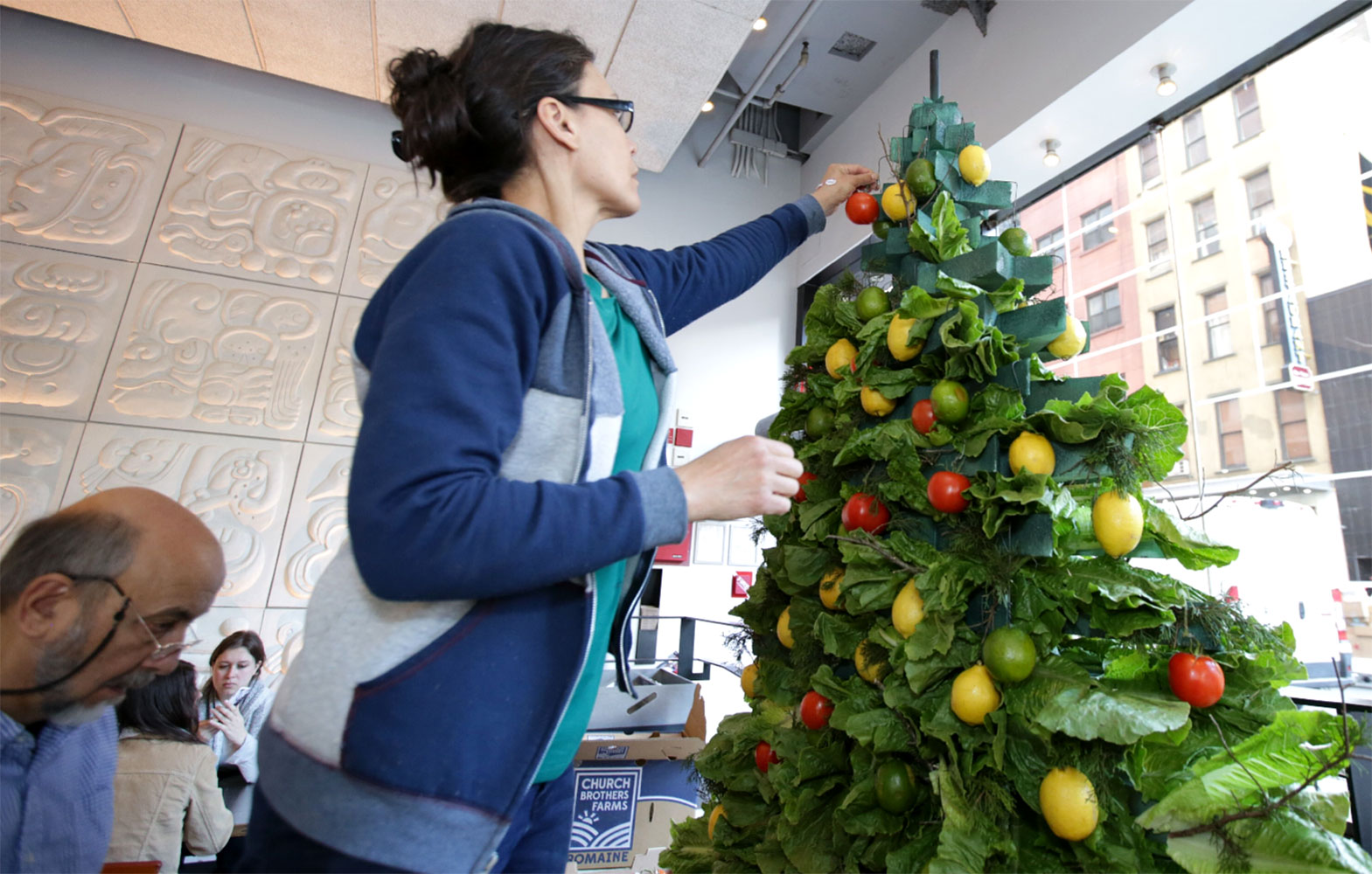 Chipotle’s 2018 Entirely Edible Holiday Window Display Features Corn, Avocado and More Tasty Goodies